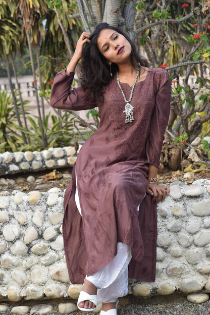 Ashreen Muslin Chikankari Kurta