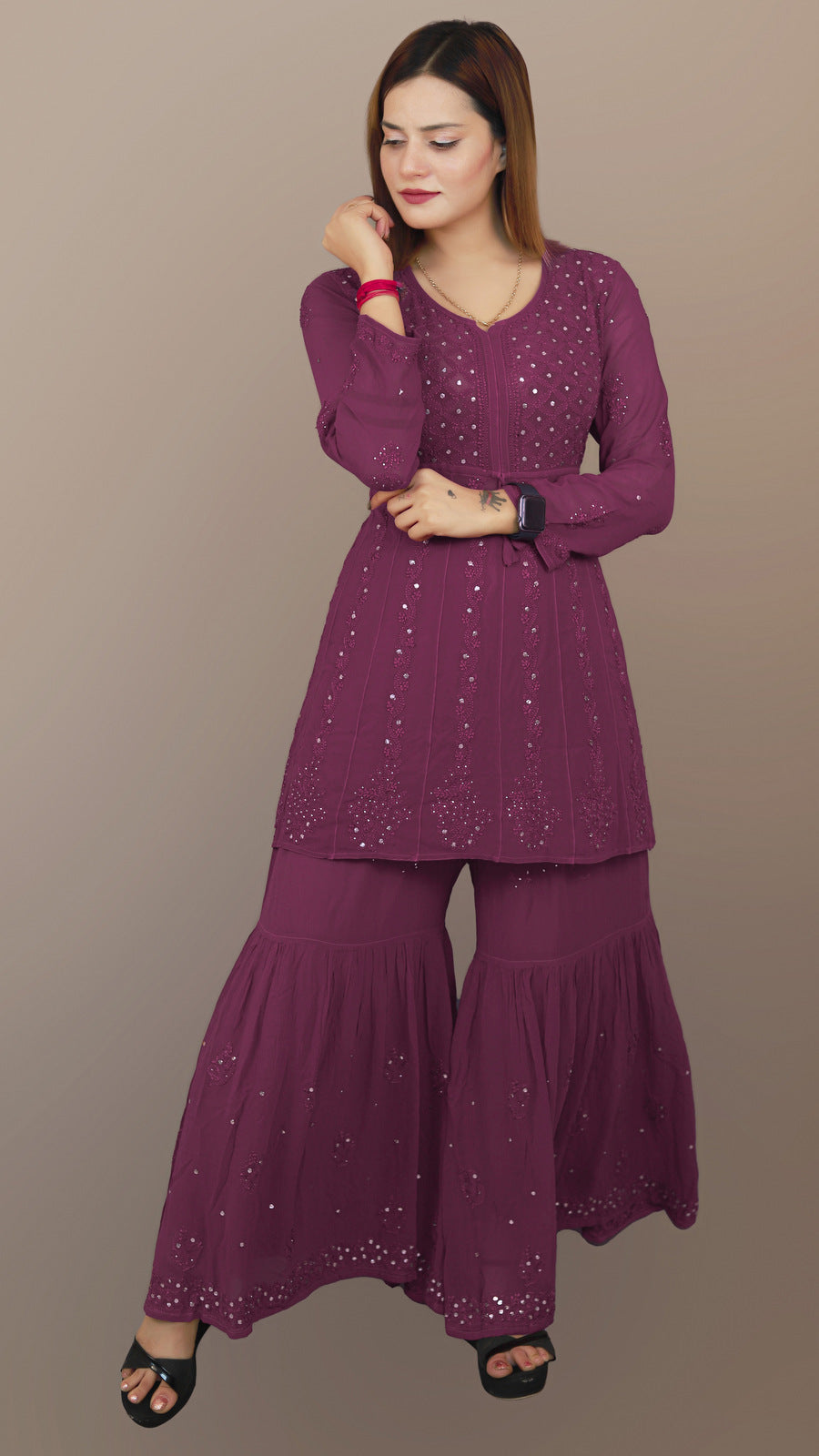 Ruhani Viscose kurta set with dupatta