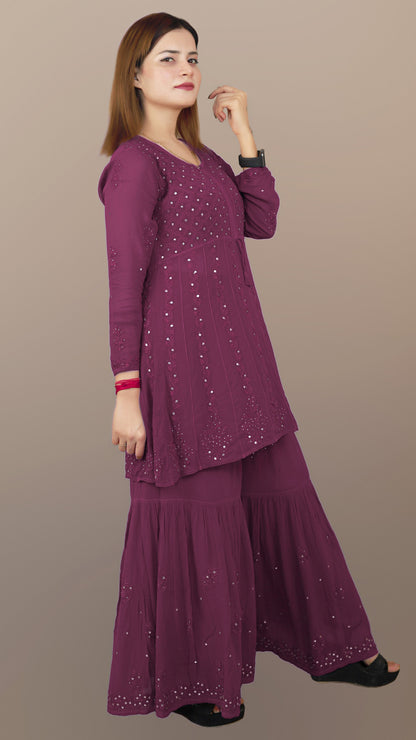 Ruhani Viscose kurta set with dupatta