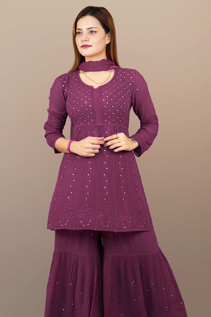 Ruhani Viscose kurta set with dupatta