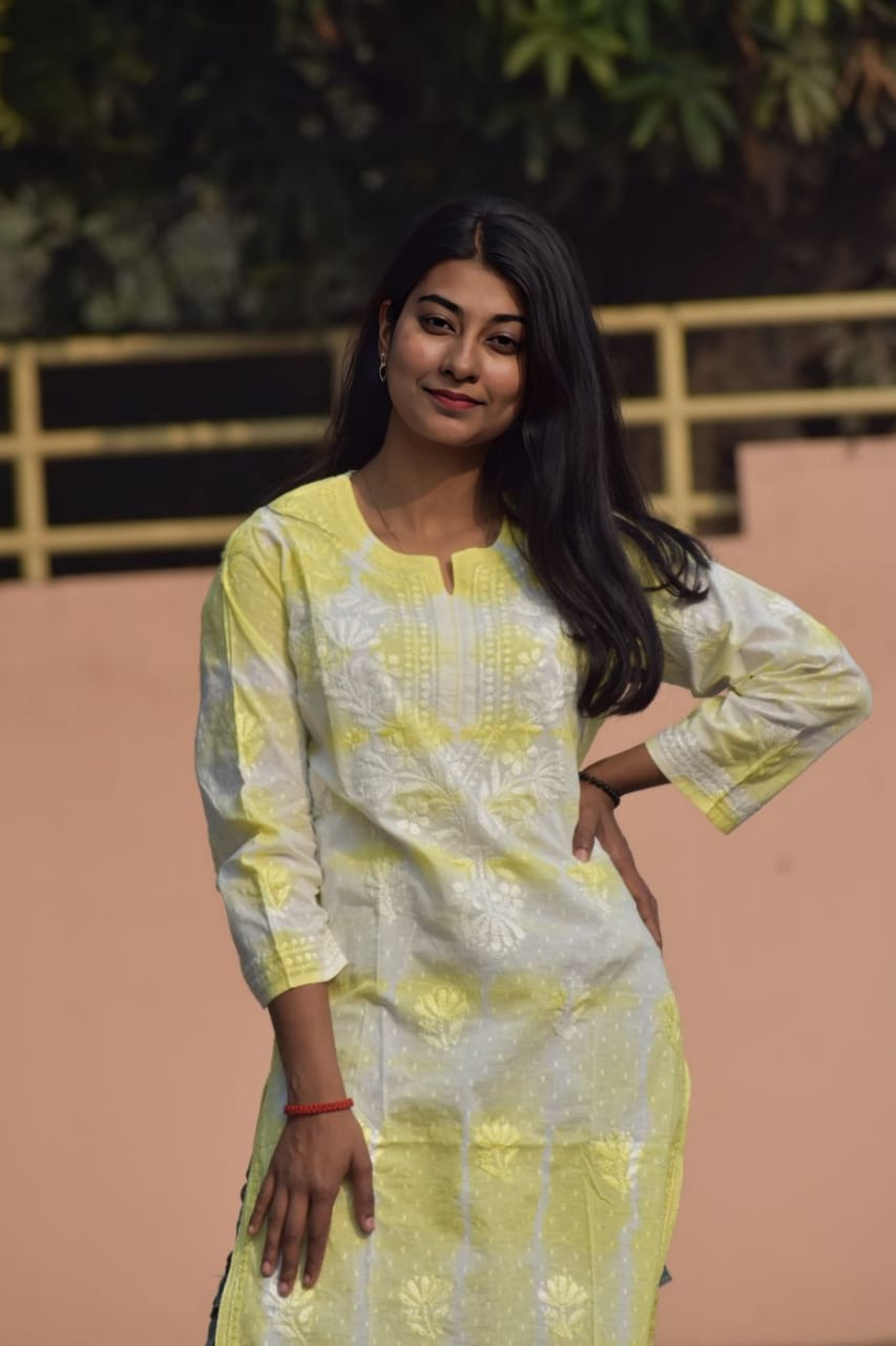 Alisha Dobby Cotton Tie Dye Kurti - ROYAL CHIKAN CREATION™