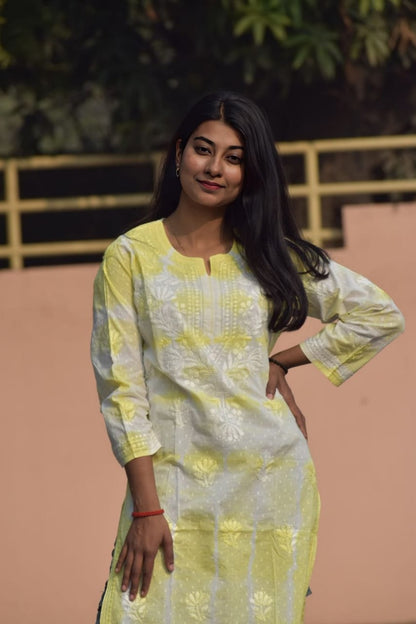 Alisha Dobby Cotton Tie Dye Kurti - ROYAL CHIKAN CREATION™