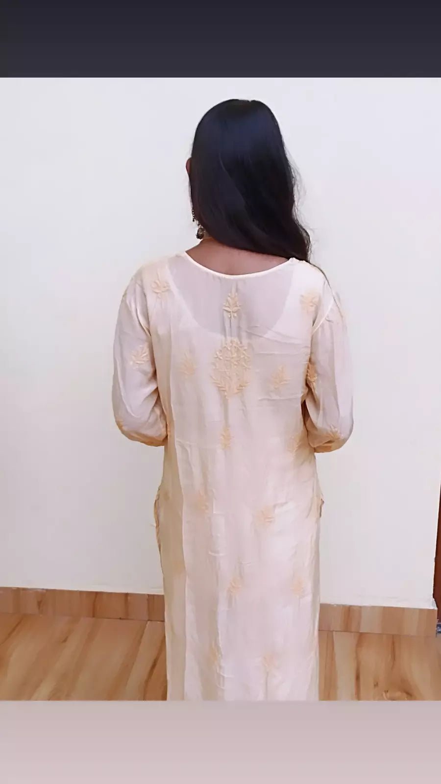 Ashreen Muslin Kurta - ROYAL CHIKAN CREATION™