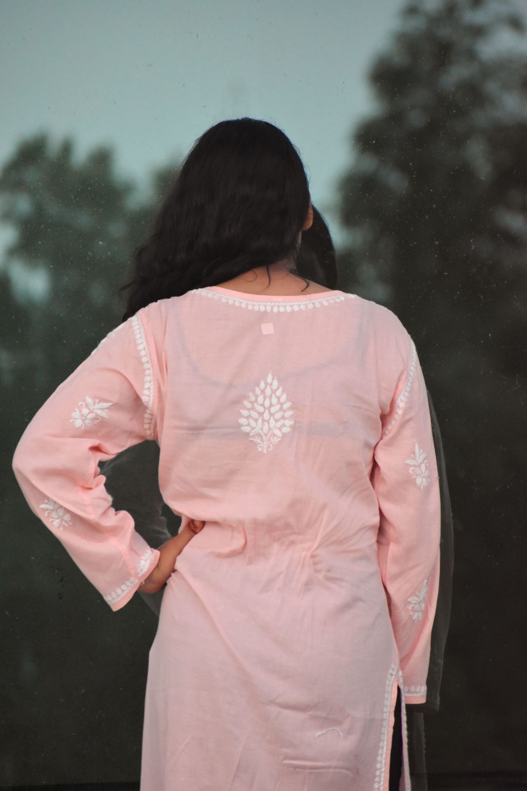 Krisha Cotton Chikankari Kurta - ROYAL CHIKAN CREATION™